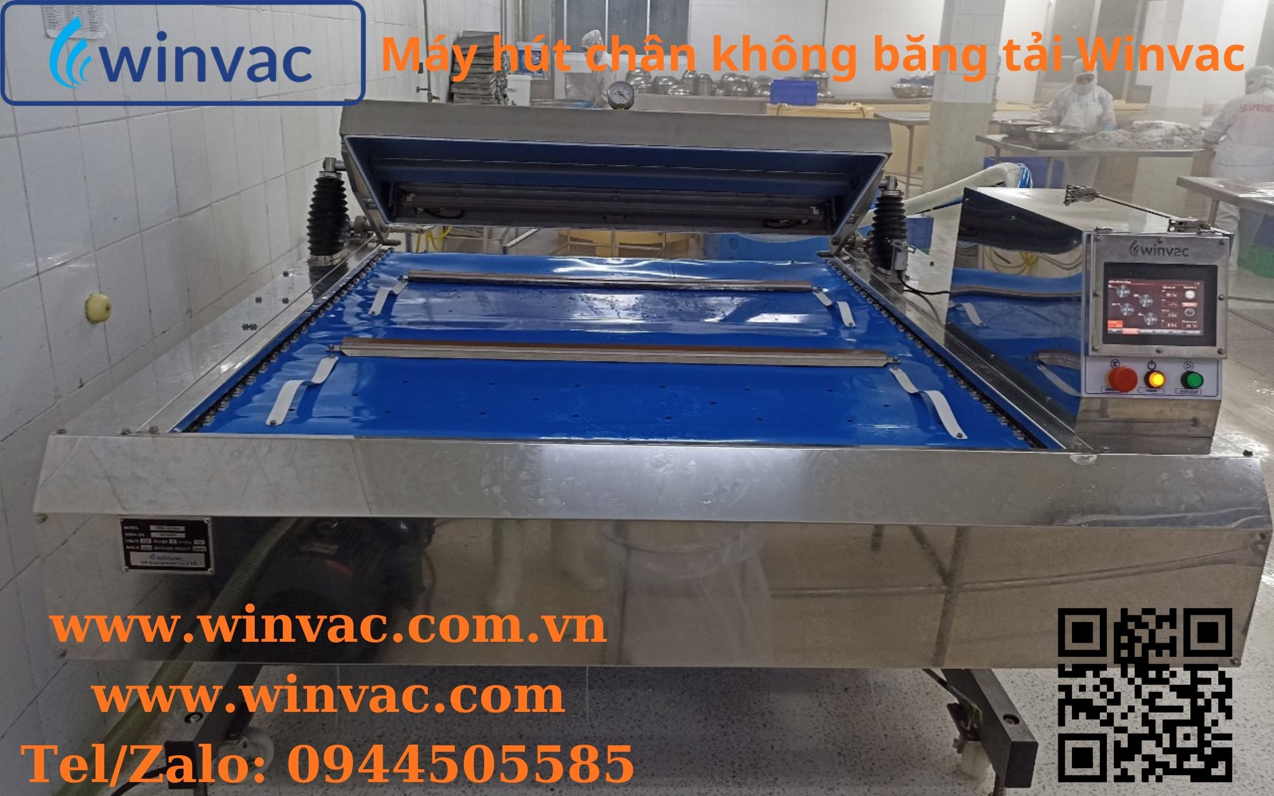 Máy hút chân không băng tải Winvac VBM-500-60